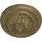 Ekena Millwork Saverne Ceiling Medallion, Hand-Painted Mississippi Mud Crackle, 18 1/2"W x 13 1/2"H x 1 7/8"P CM18SAMMC - alternate 3